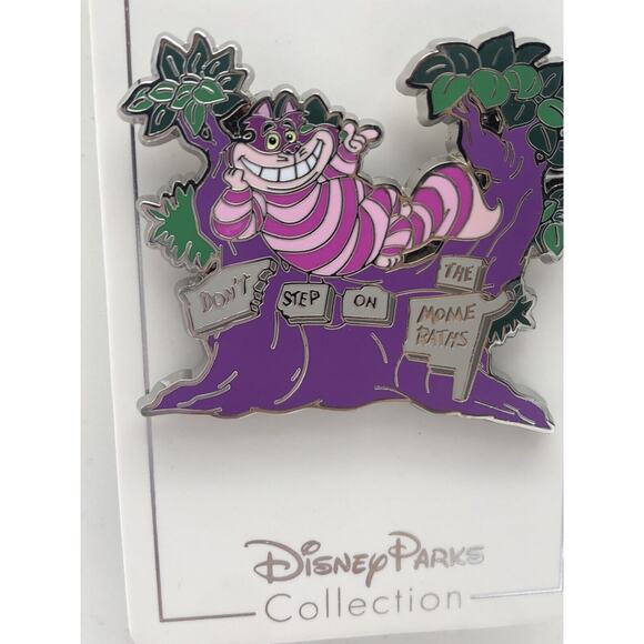 Disney Pin Alice in Wonderland Cheshire Cat "Don't Step on the Mome Raths" - Picture 2 of 5